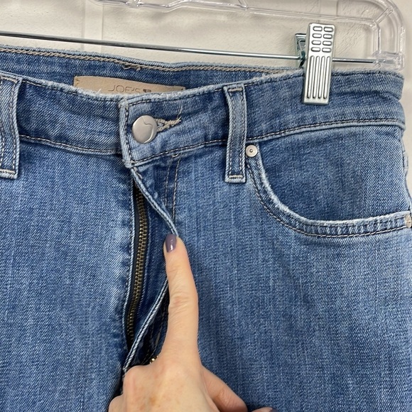 Joe's Jeans Mid Rise Skinny Jean Women's 27 Frayed Ankle Cropped Cotton Stretch - Picture 8 of 14